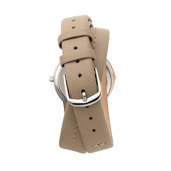Stella & Dot tan wrap watch with gold face, black band also included! - Picture 9 of 11